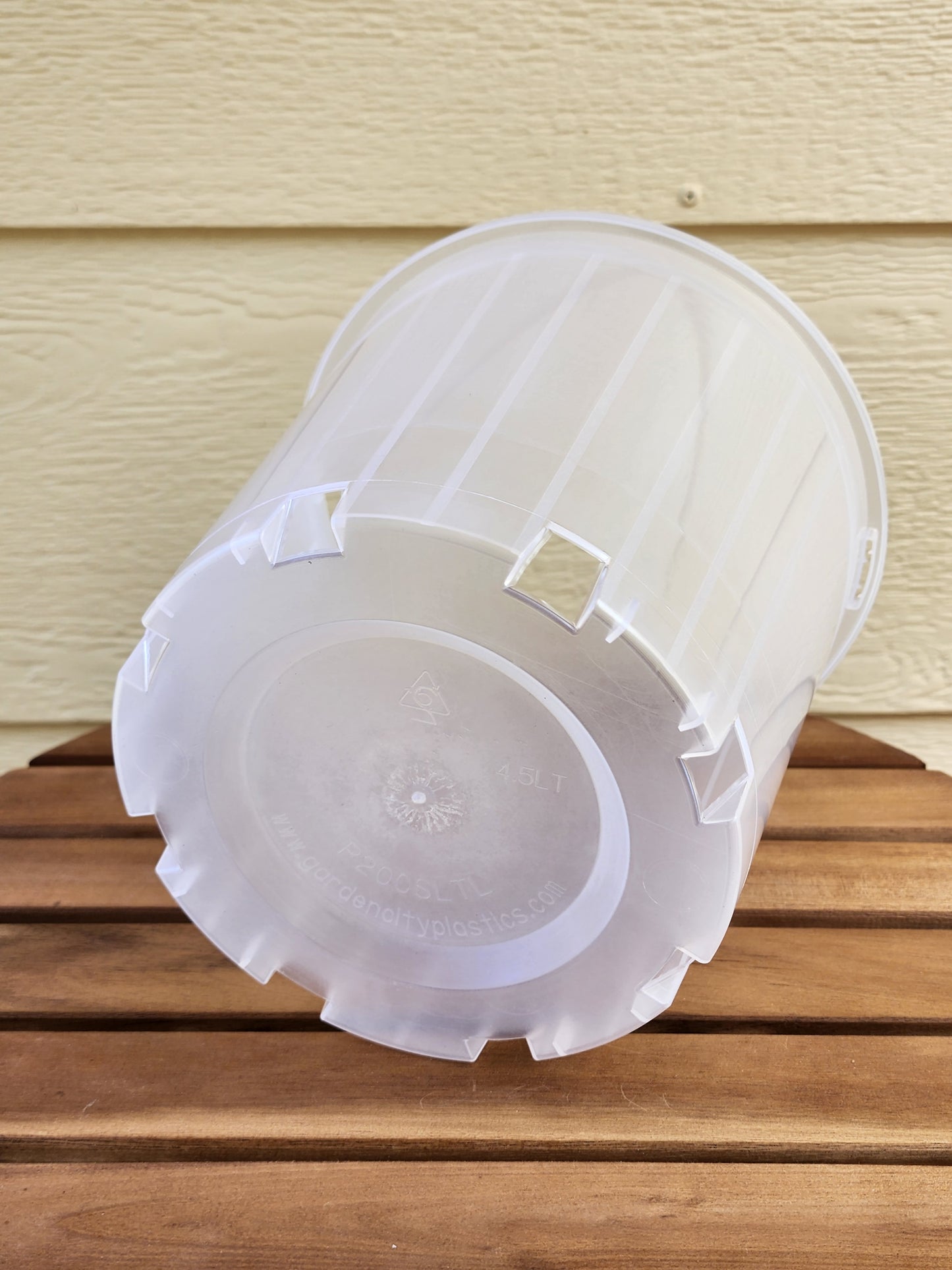 Clear Nursery Pot 20cm - Leaf of Faith SA
