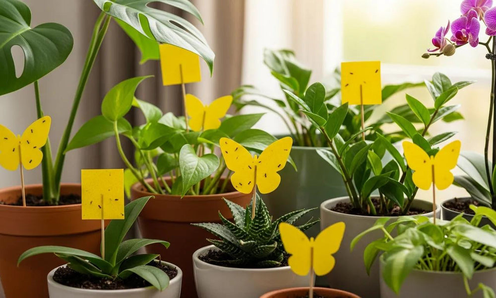 Control Pests Naturally with Yellow Insect Traps for Plants