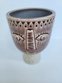 Maurice Ceramic Footed Planter - Leaf of Faith SA