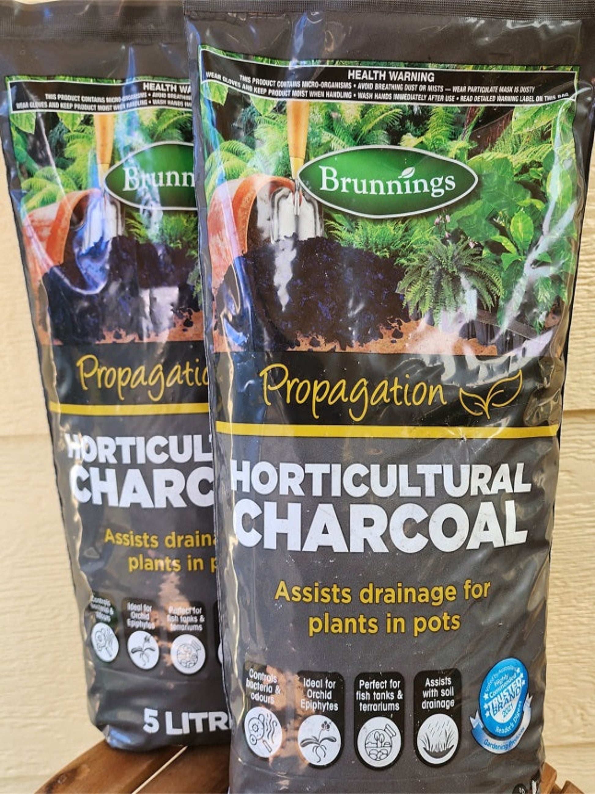 Horticultural Charcoal 5l Brunnings Garden Soil Orchids Water Retention  Drainage for sale online