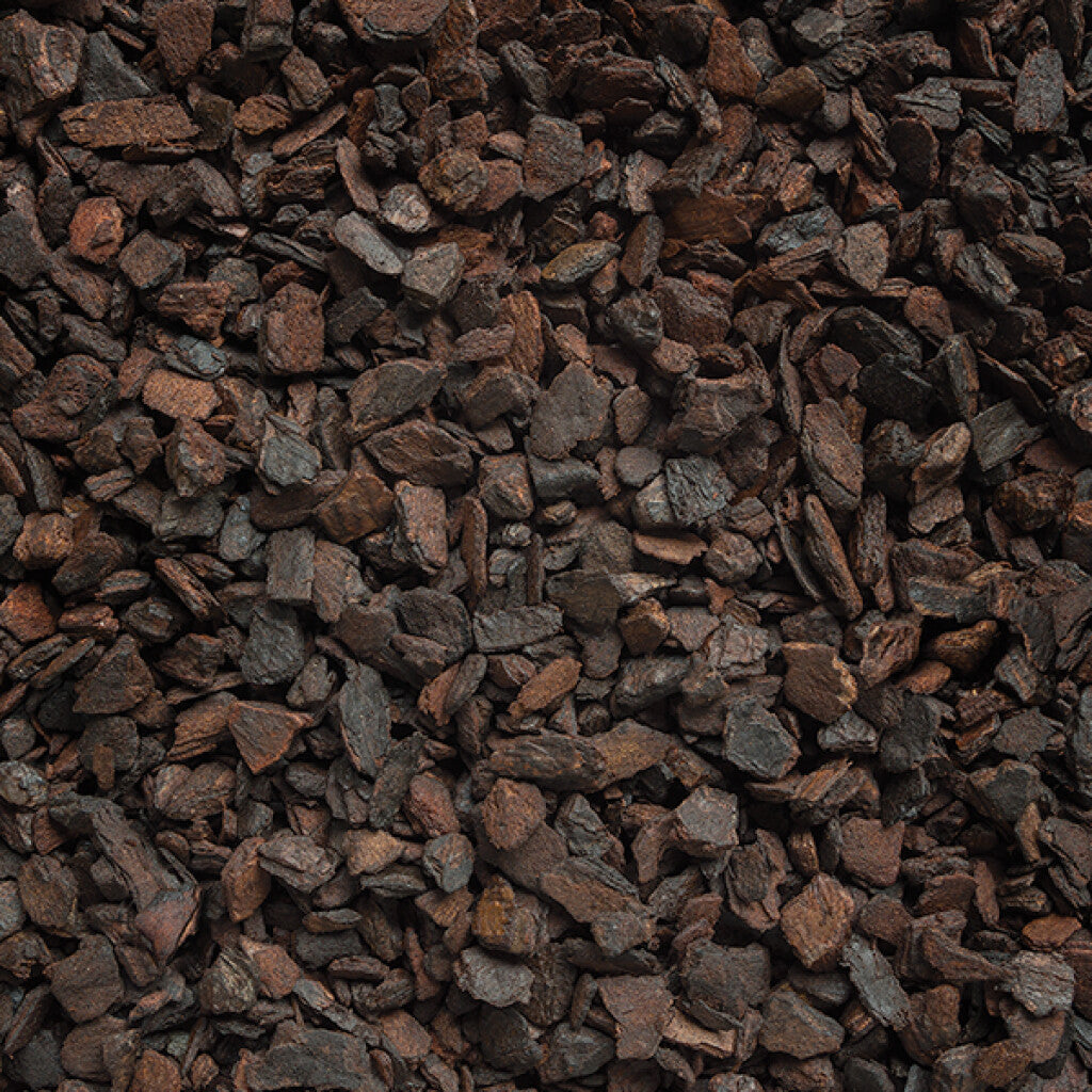 Close-up of dark brown Orchiata Orchid Bark 6-9mm