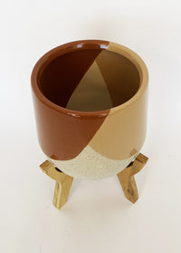 Danieka Planter with Legs Mustard - Leaf of Faith SA