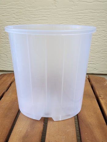 Slim Clear Nursery Pot 15cm - Leaf of Faith SA