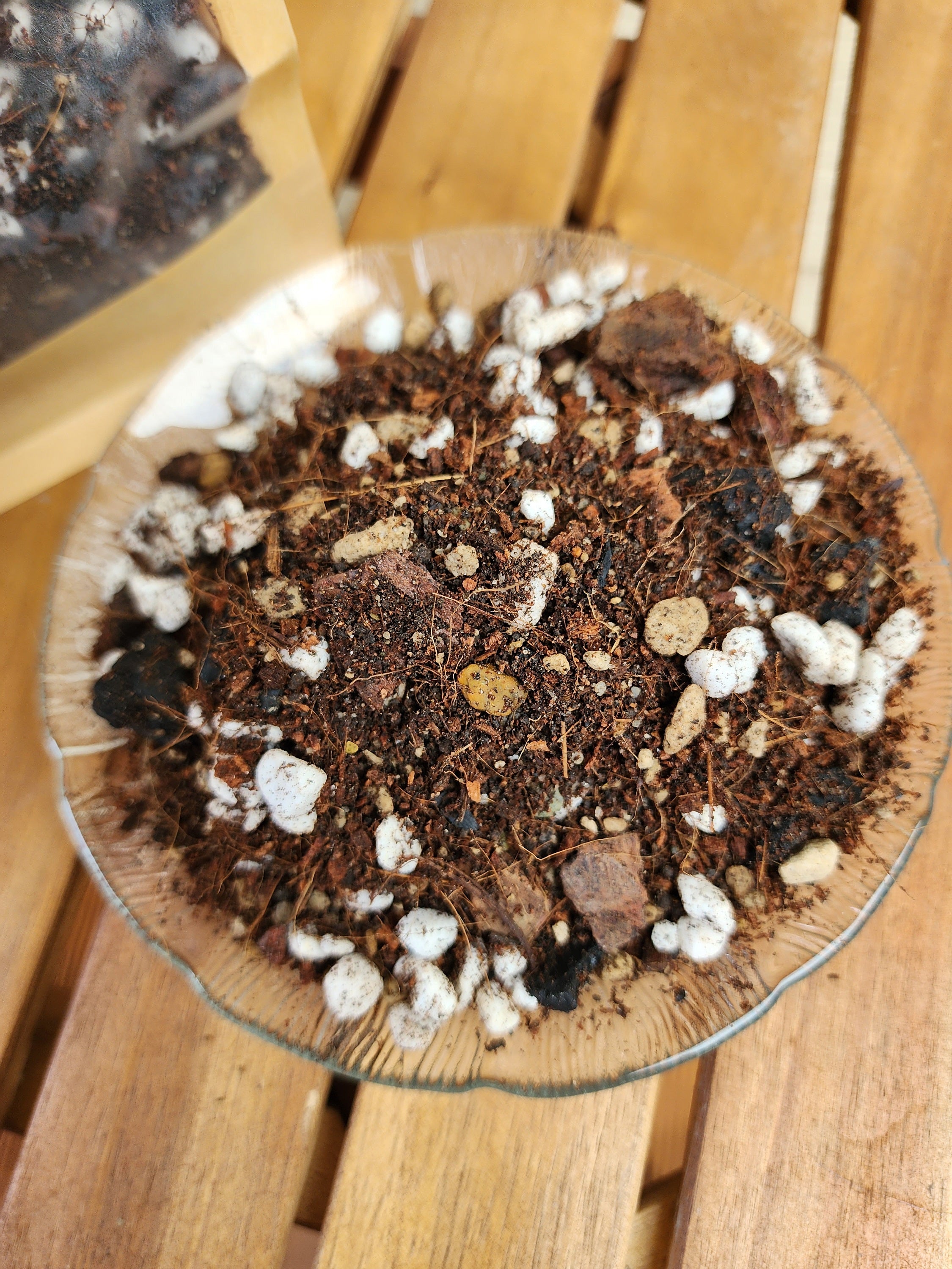 Soilless potting outlet mix