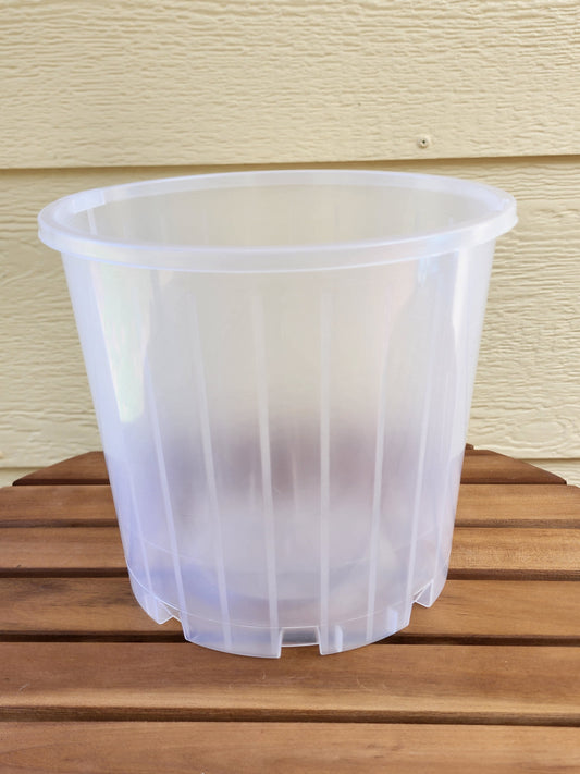 Clear Nursery Pot 20cm - Leaf of Faith SA