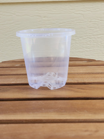 Clear Nursery Pot 9cm - Leaf of Faith SA